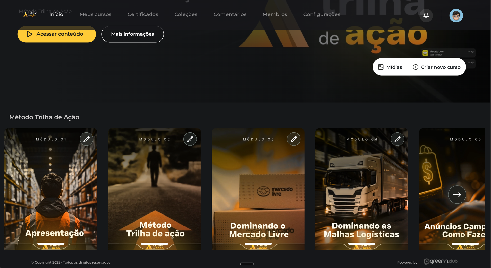 Treinamento gravado · 16 módulos · 52 aulas